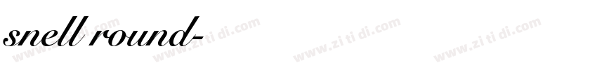 snell round字体转换